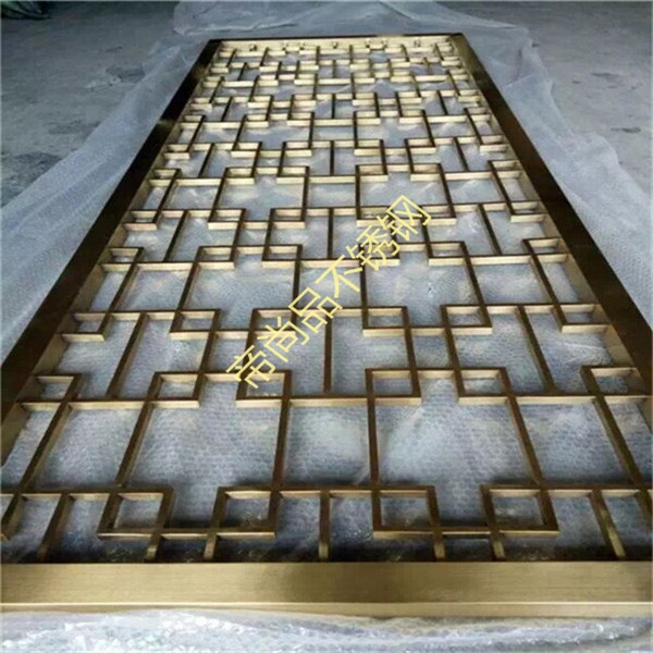 金色不鏽鋼屏風